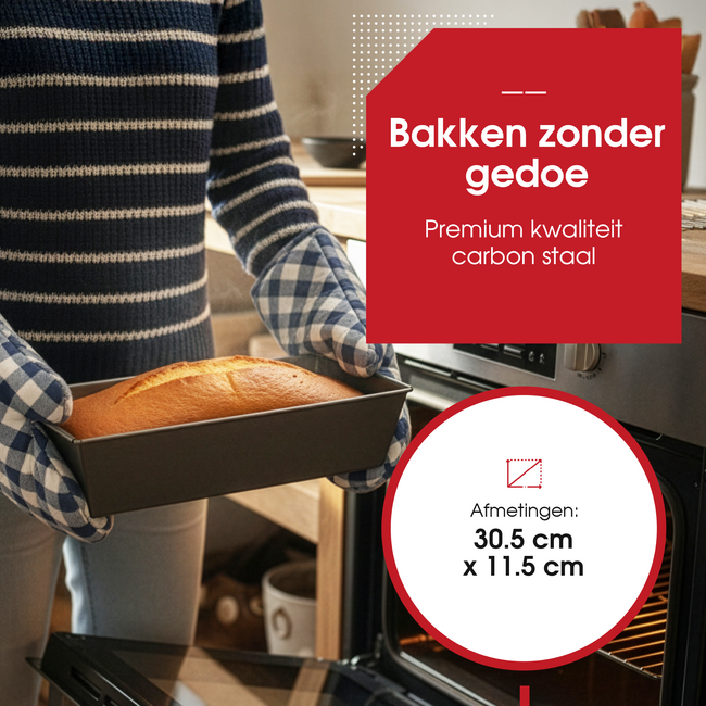 HGMD Cakeblik - 30 cm - Staal - Taartvorm - Cakevorm - Springvorm 30 cm - Bakvorm