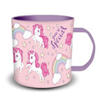 Plastiktasse Becher Einhorn für Kinder