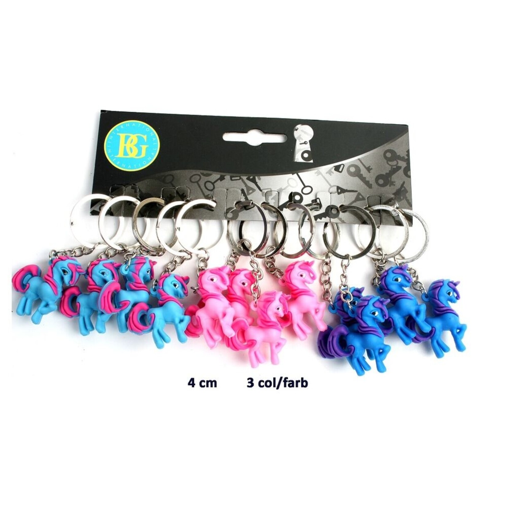 UNICORN KEYCHAIN 3 COLORS 4CM