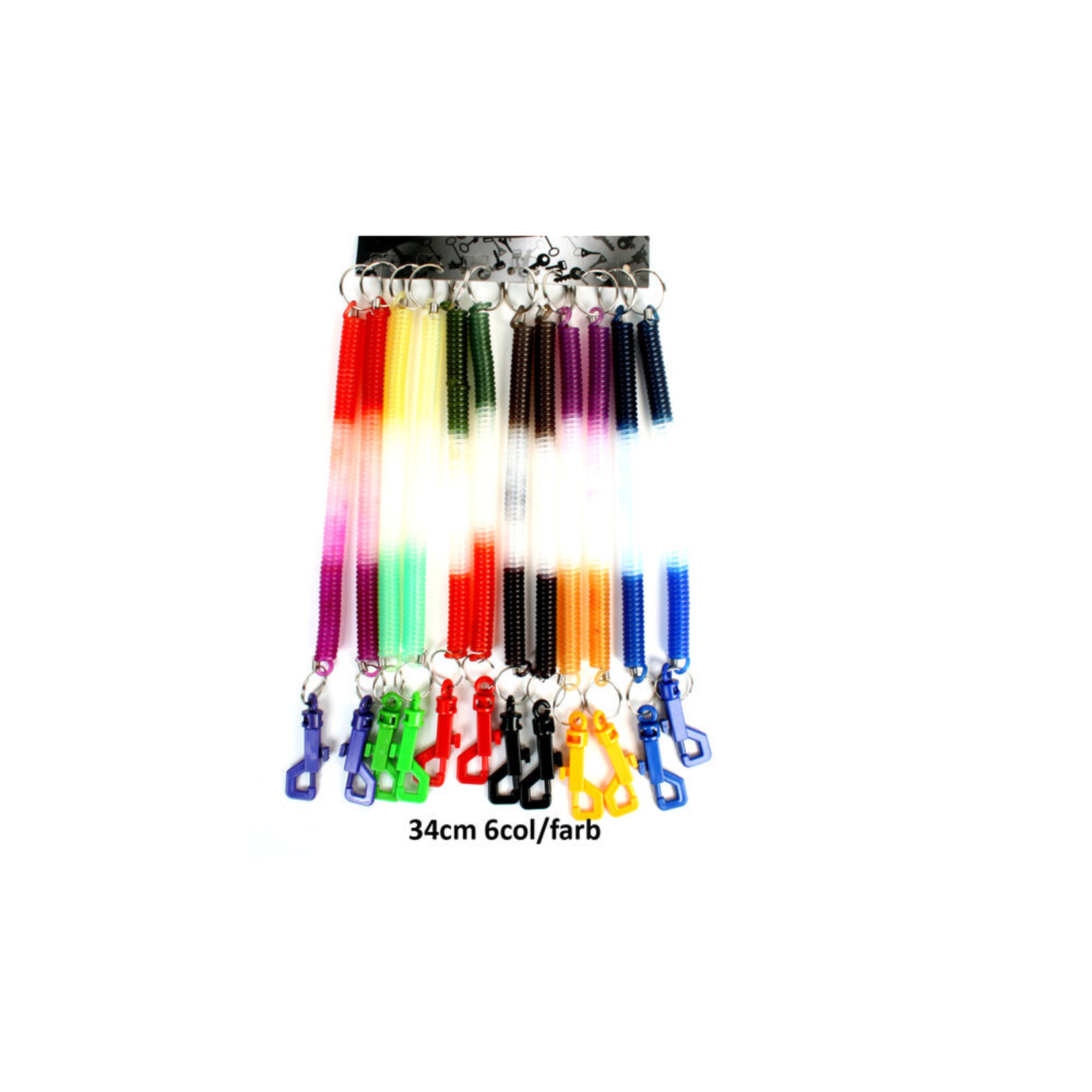 SPRING KEYCHAIN 6 COLORS 34CM