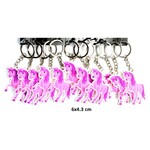 PVC FLAT UNICORN KEYCHAIN