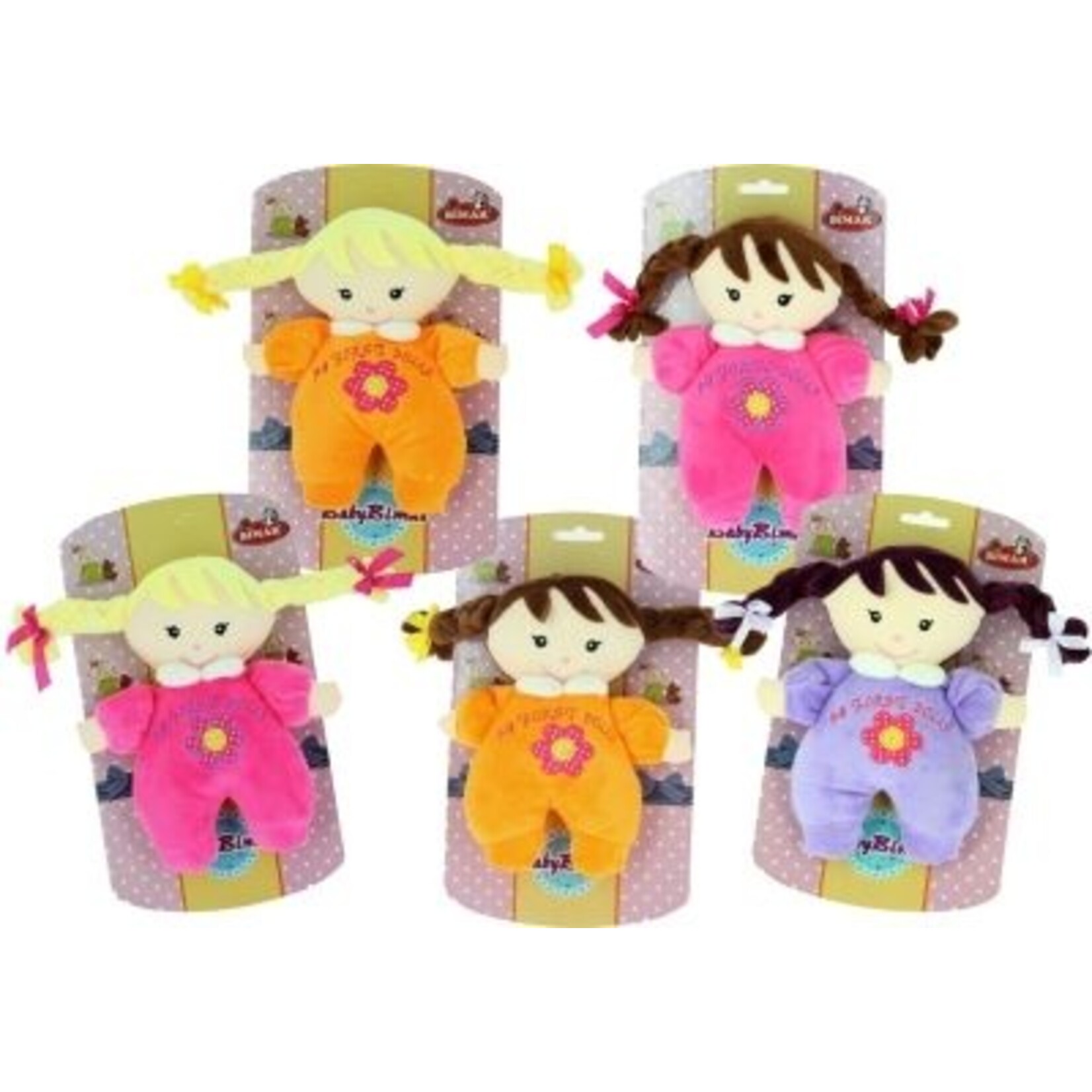 BLISTER PLUSH DOLL 5 MOD. 16x28
