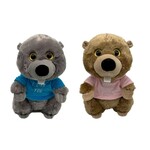 Beaver with T-shirt 40 CM 2 Mod. Assortment