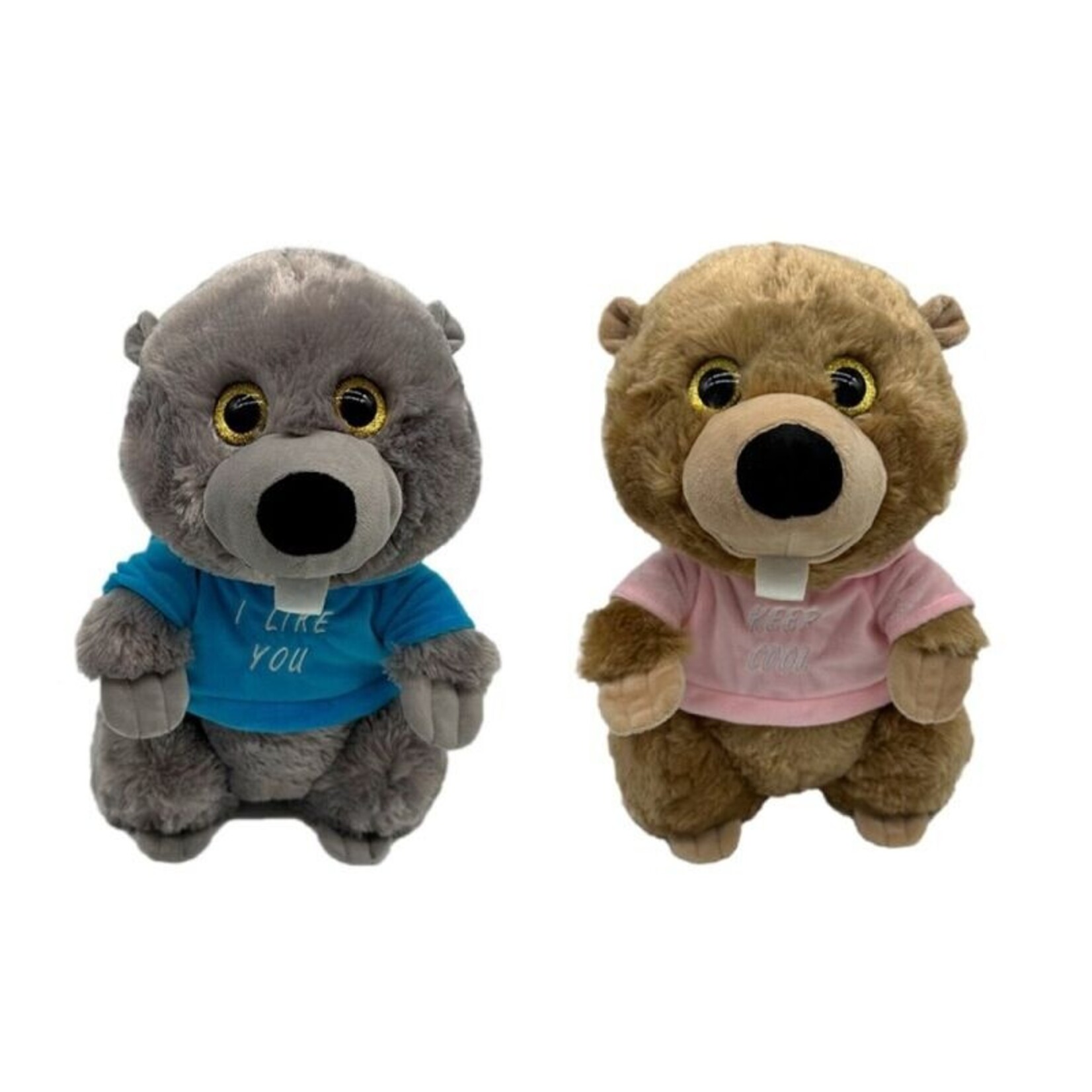 Beaver with T-shirt 40 CM 2 Mod. Assortment