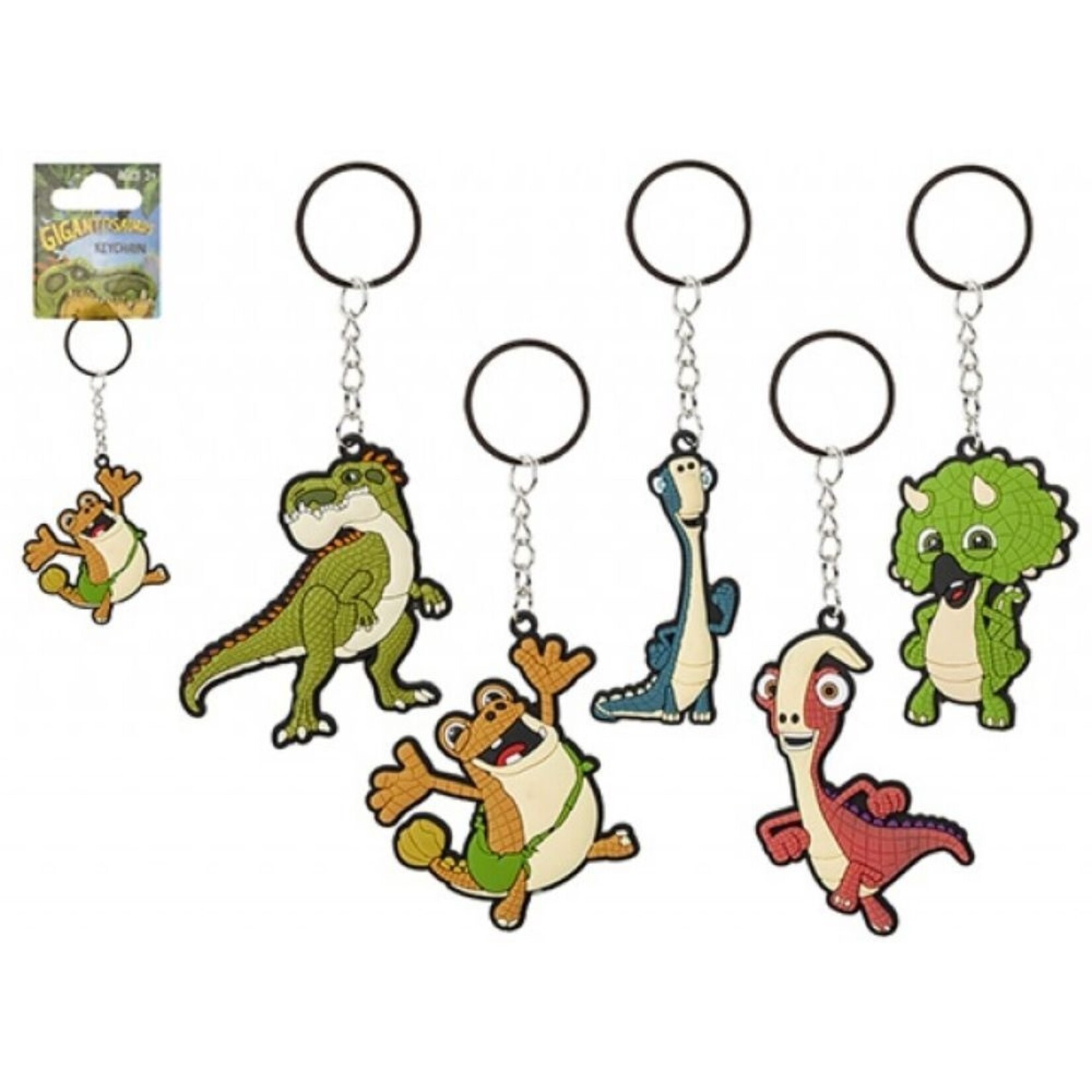 GIGANTOSAURUS KEYCHAIN 6CM 5 MODELS