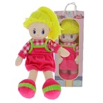 BLONDE RAG DOLL WITH CARTON BAG 17x11x46
