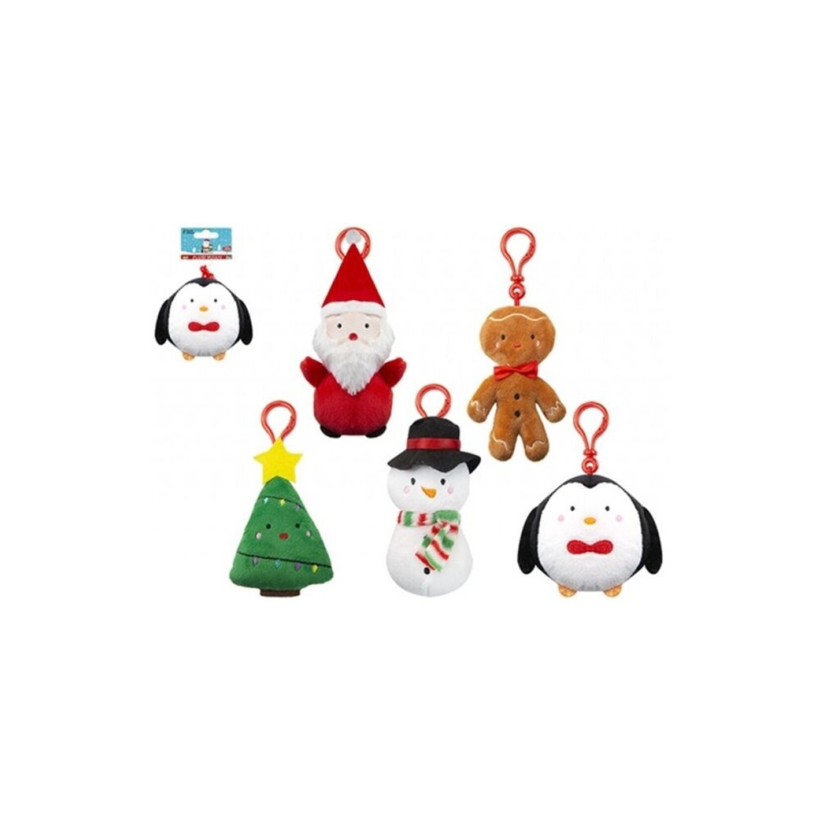 Christmas keychain 10CM 5 mod asst