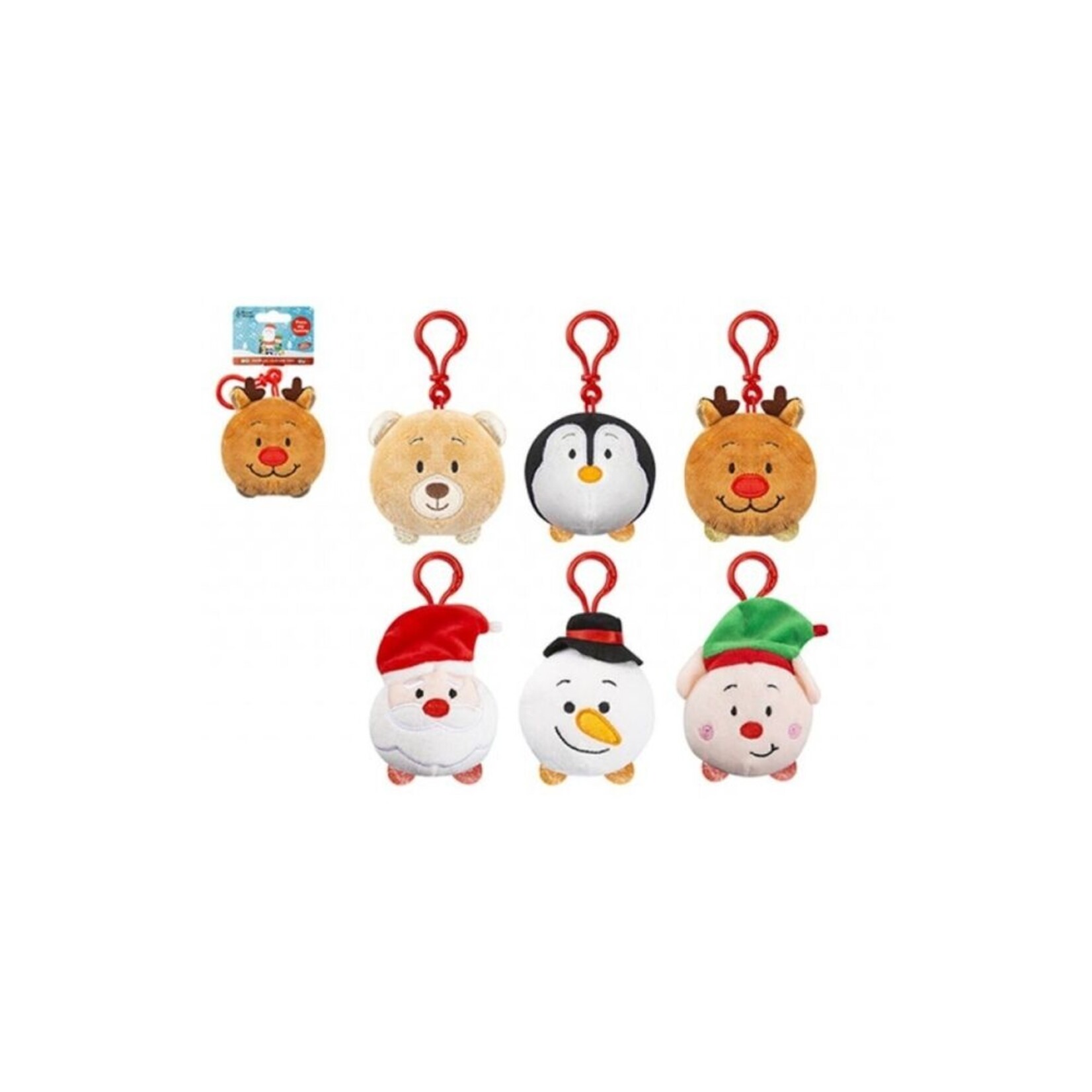 8CM christmas keychain with sound asst