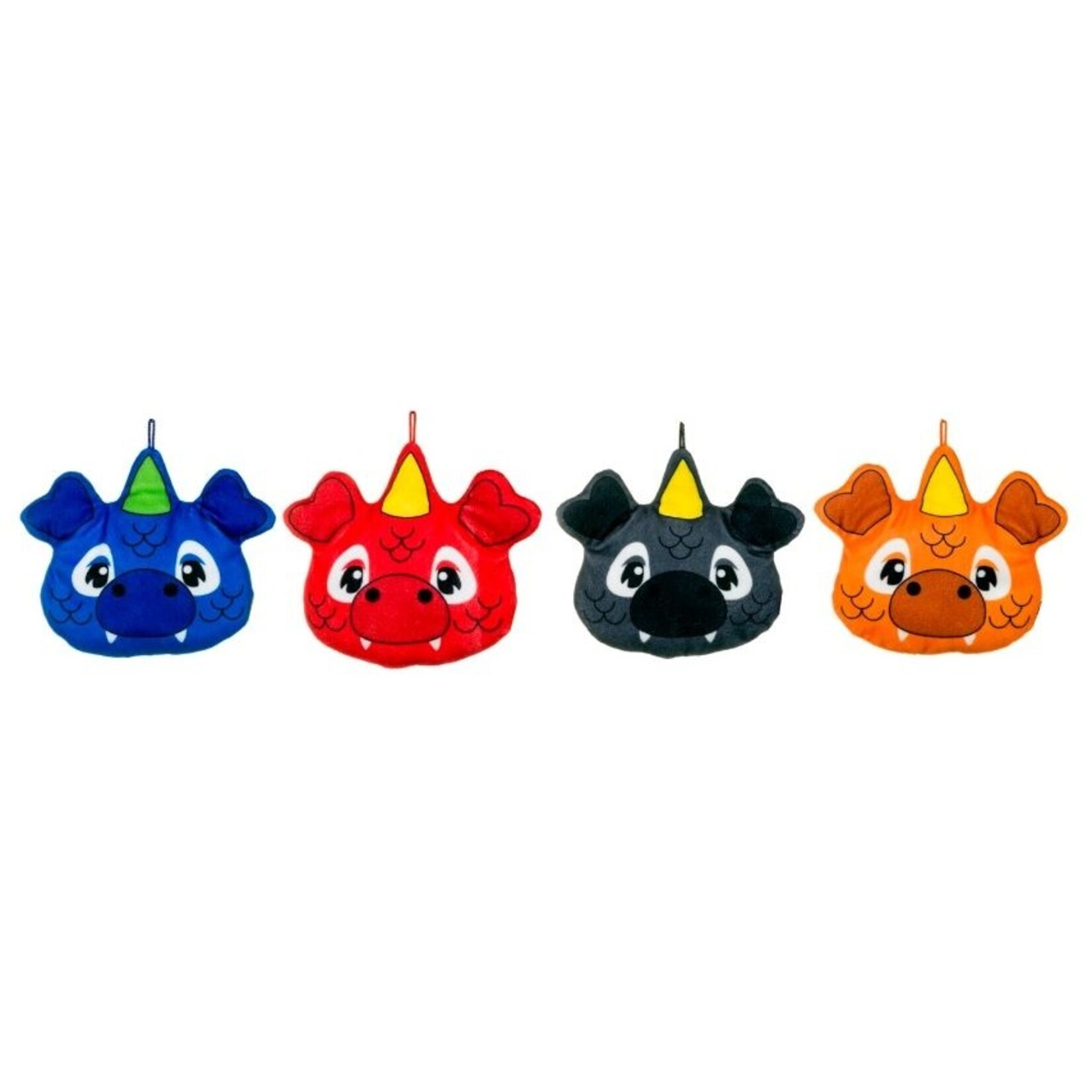 DRAGON FACE CUSHION 4 COL. 15CM