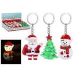 CHRISTMAS KEYRING WITH SOUND AND LIGHT 3 MODELS