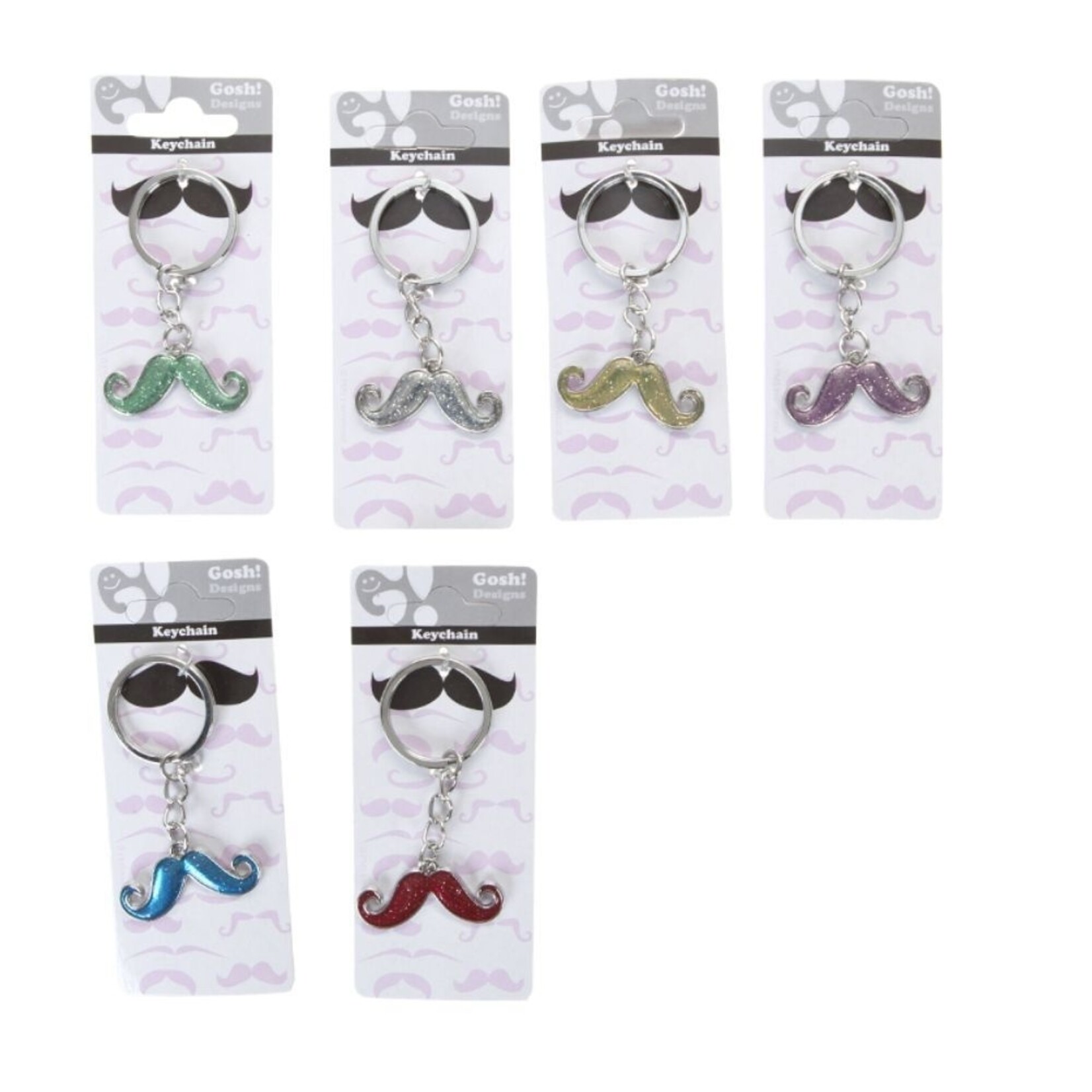 METAL MUSTACHE/MUSTACHE KEYCHAIN