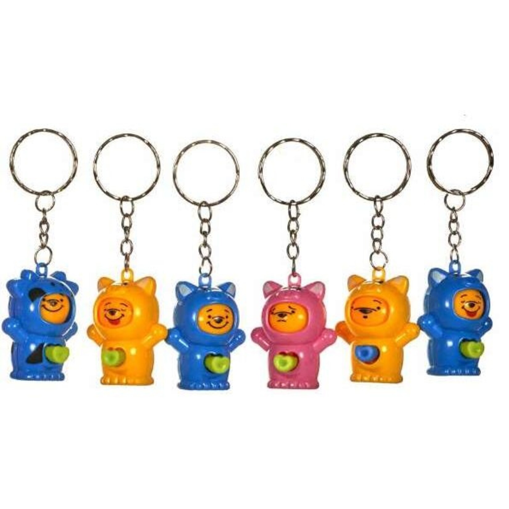 ROTATING HEAD KEYCHAIN 6 COLORS