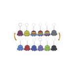2D reversible octopus keychain 6 mod asst