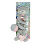 SPIRAL PINK BEAR BITER AND ACTIVITIES 25 CM