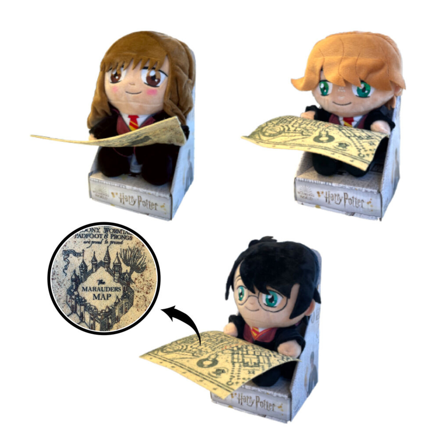 Harry Potter Harry Potter sitting with Map 3Mod. Assorted 25cm