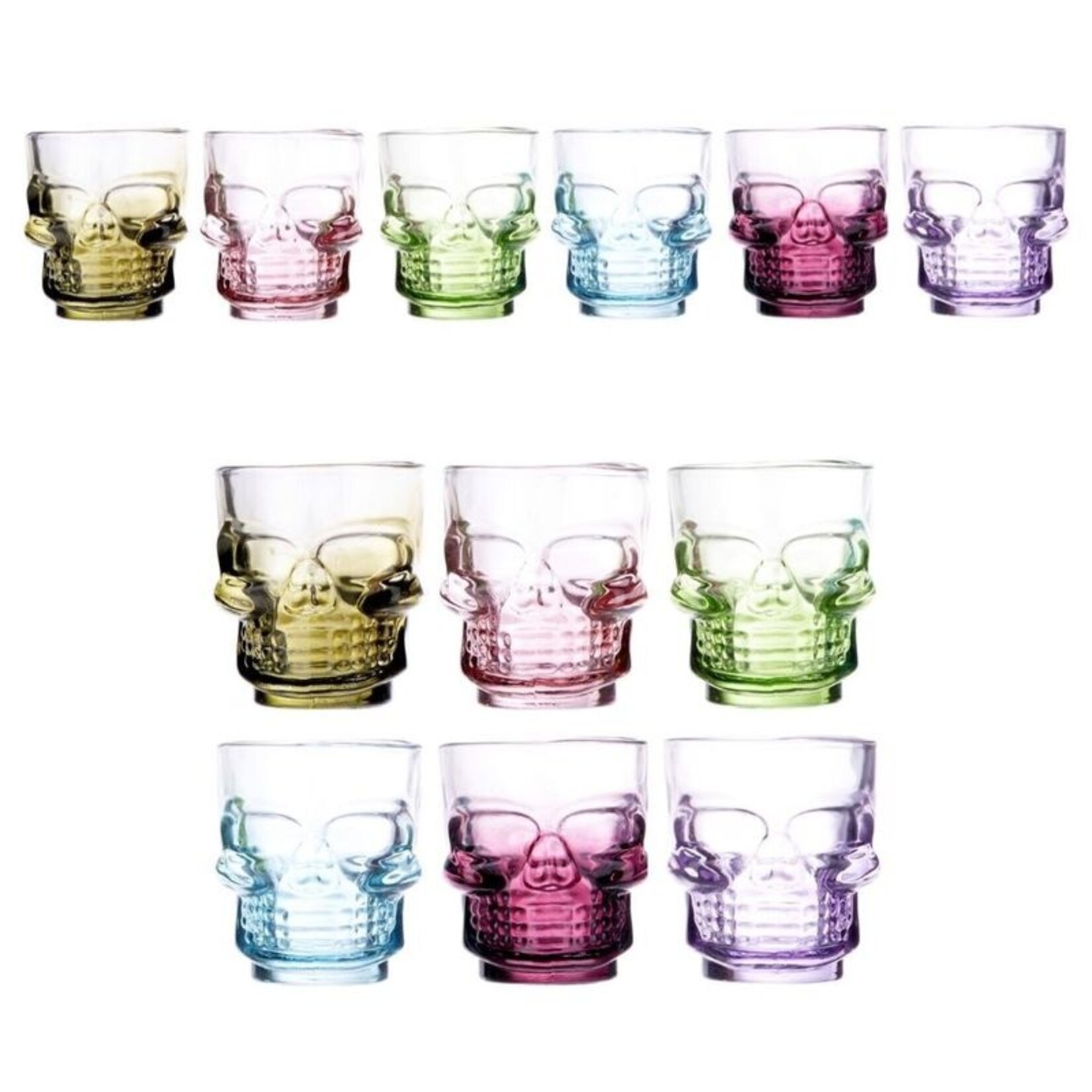 Skull shot glass 50ml 6 colours