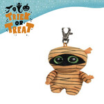 ORANGE MUMMY GLITTER EYES BAGCLIP 8,5CM