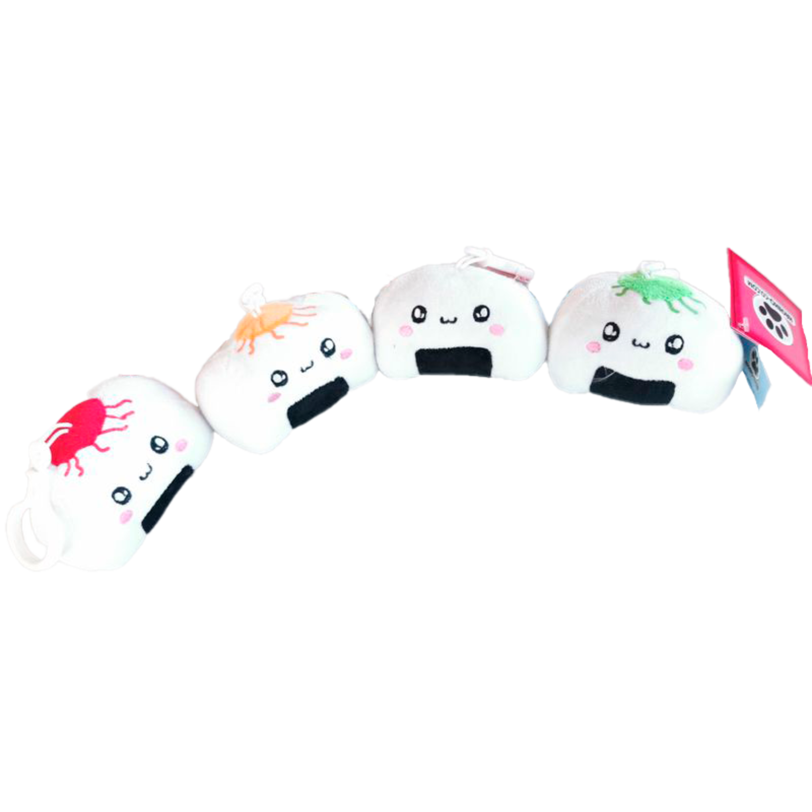 ONIGIRI 8CMS 4 ASSORTED KEYCHAING