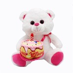 BIRTHDAY CAKE TEDDY BEAR 28 CM