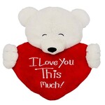 WHITE BEAR HEAD 20CM