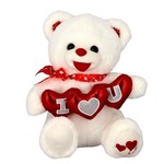 BEAR THREE HEARTS 28CM