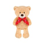 BROWN BEAR WITH BOW 25CM