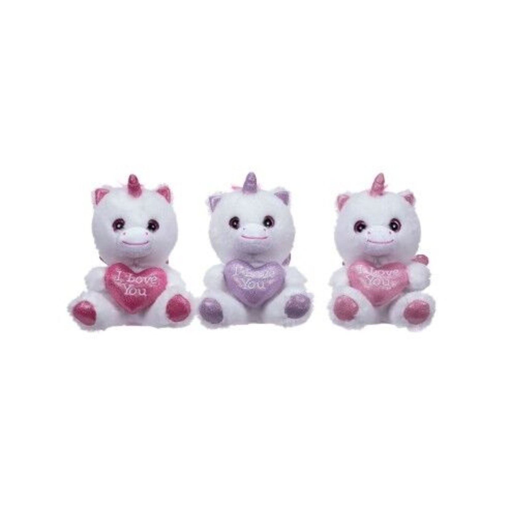 UNICORN HEART 3 COL. 20CM asst