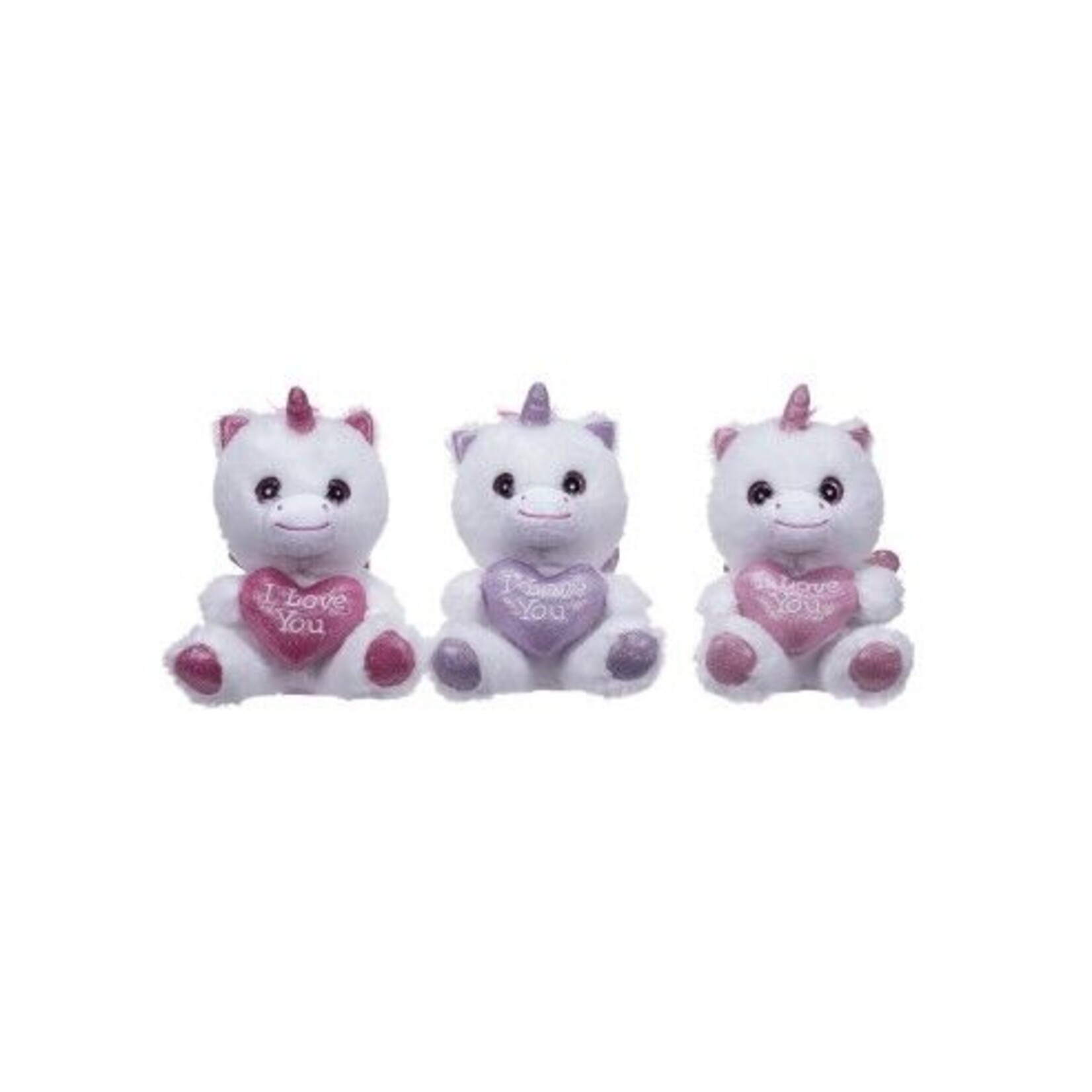 UNICORN HEART 3 COL. 22CM asst