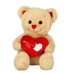 BROWN BEAR HEART 42CM