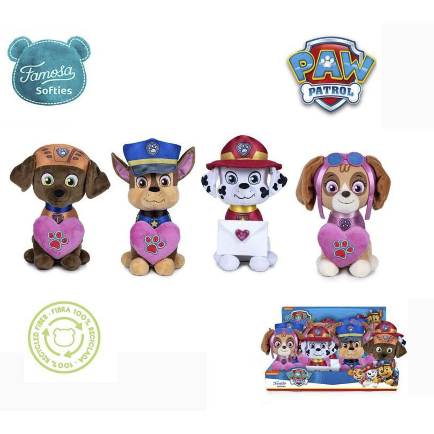 Paw Patrol PAW PATROL VALENTINE 20cm ASST