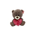 COFFEE BEAR HEART 30CM