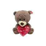 COFFEE BEAR HEART 40CM