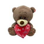 COFFEE BEAR HEART 60CM