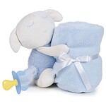 Eileen with blanket blue