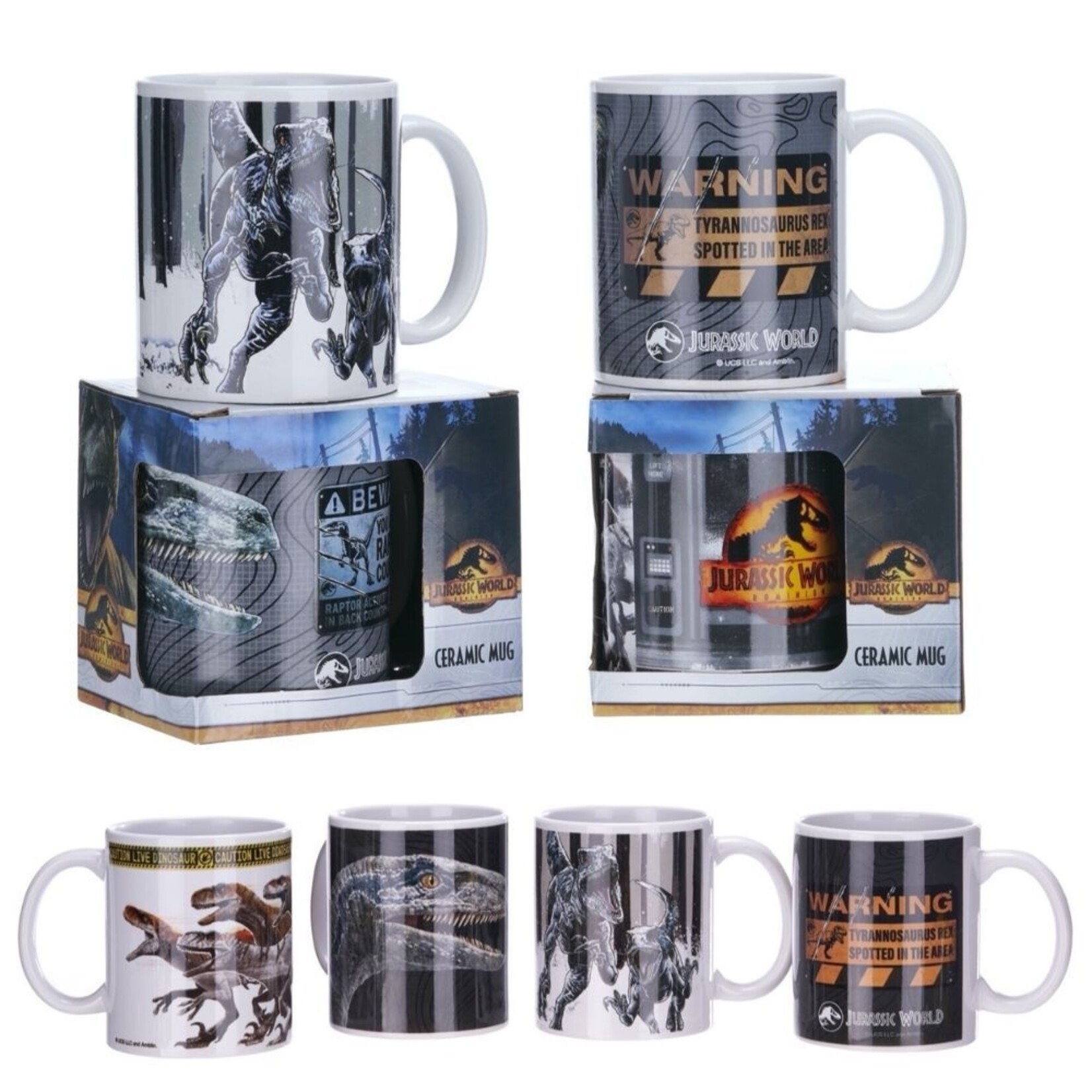 Jurassic Park mug 4 models 325ml