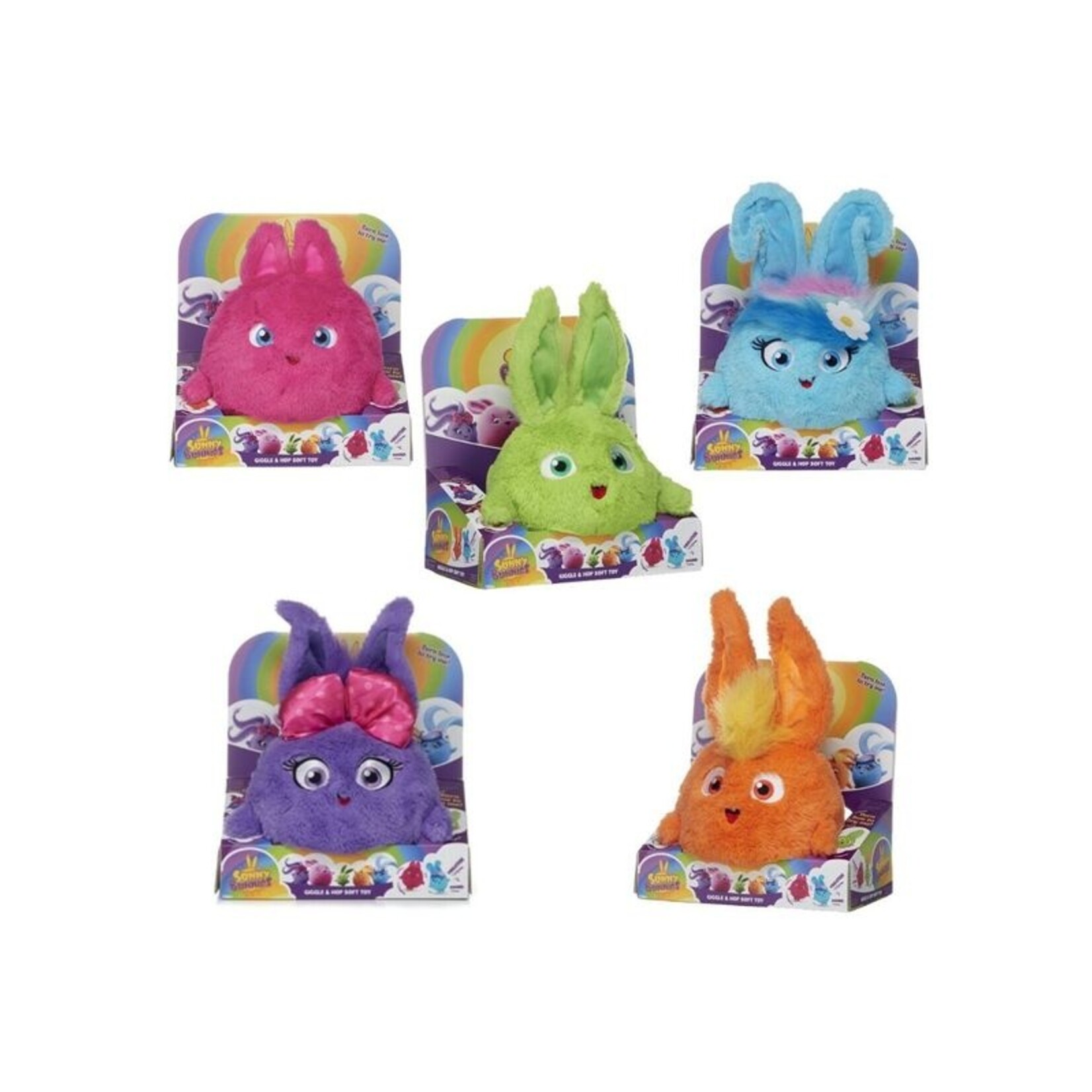 Sunny bunnies 20cm sound and vibration 5 mod assorted in display