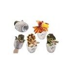 Puppet dinosaur in egg 23cm 3 models assorted