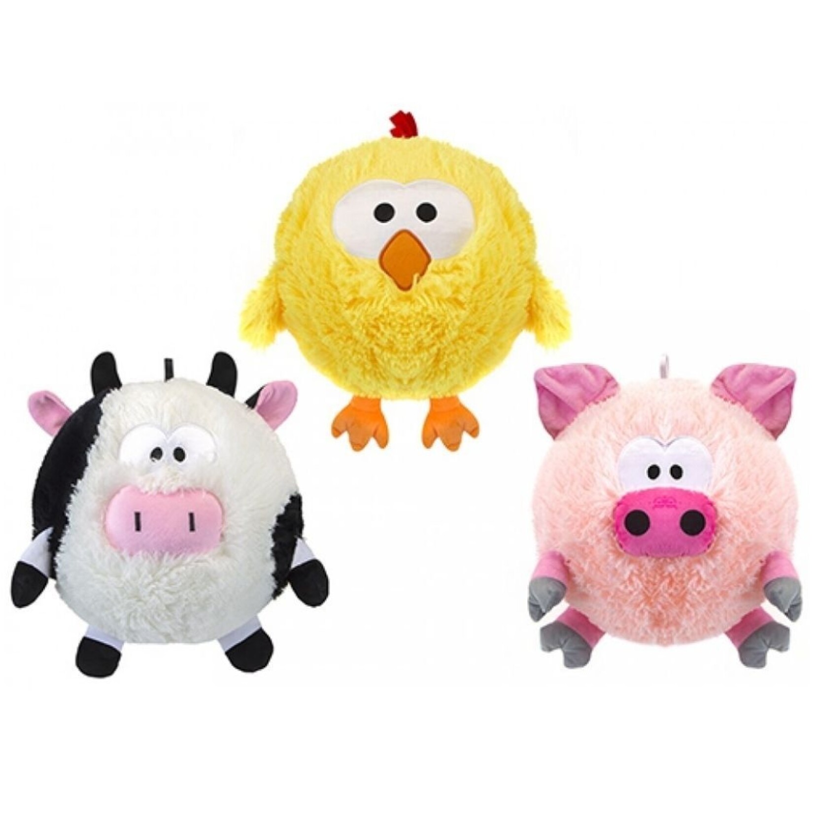 Inflatable plush farma nimals 3 models 45cm