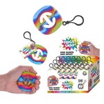 Rainbow fidget snap keychain