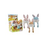 Rabbit Hat - Movable Ears 3 Colours Assorted