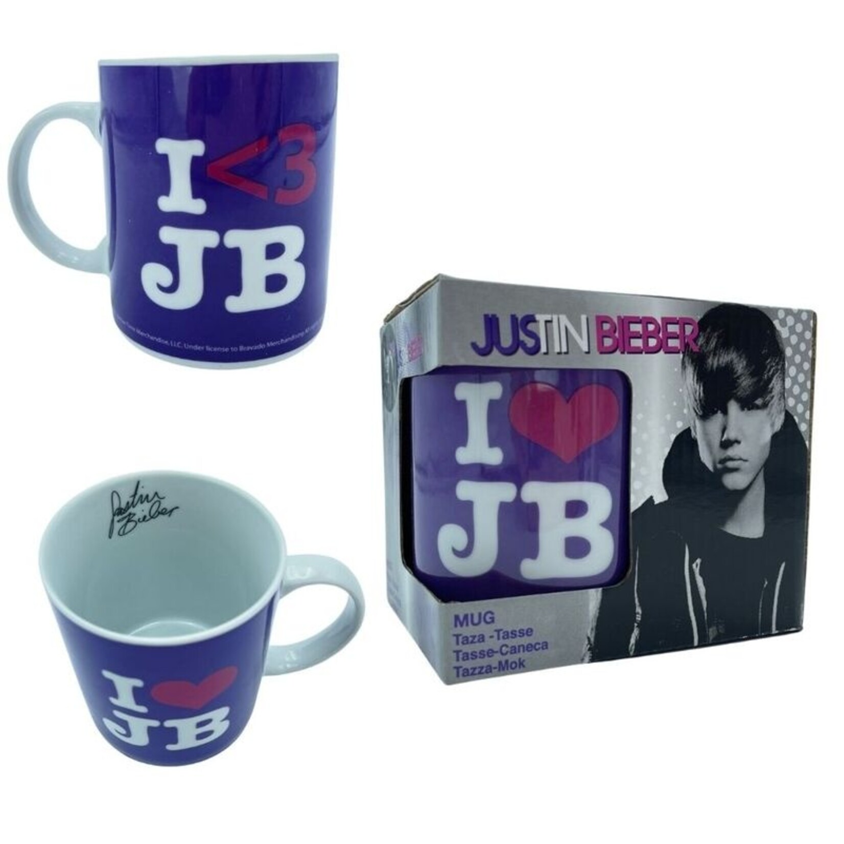 Violet Justin Bieber mug 9,5cm