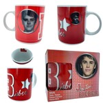 Red Justin Bieber mug 9,5cm