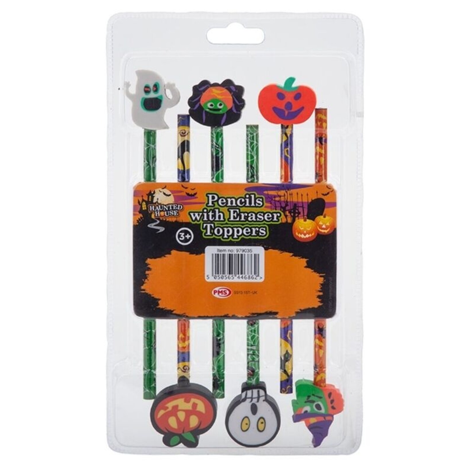 Halloween pencils with eraser 6 models