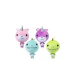 Inflatable dino/unicorn soft toy 30cm 4 colours