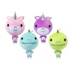 Inflatable dino/unicorn soft toy 60cm 4 colours