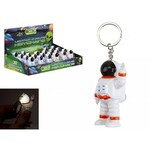 Astronaut keychain with light and soun in display
