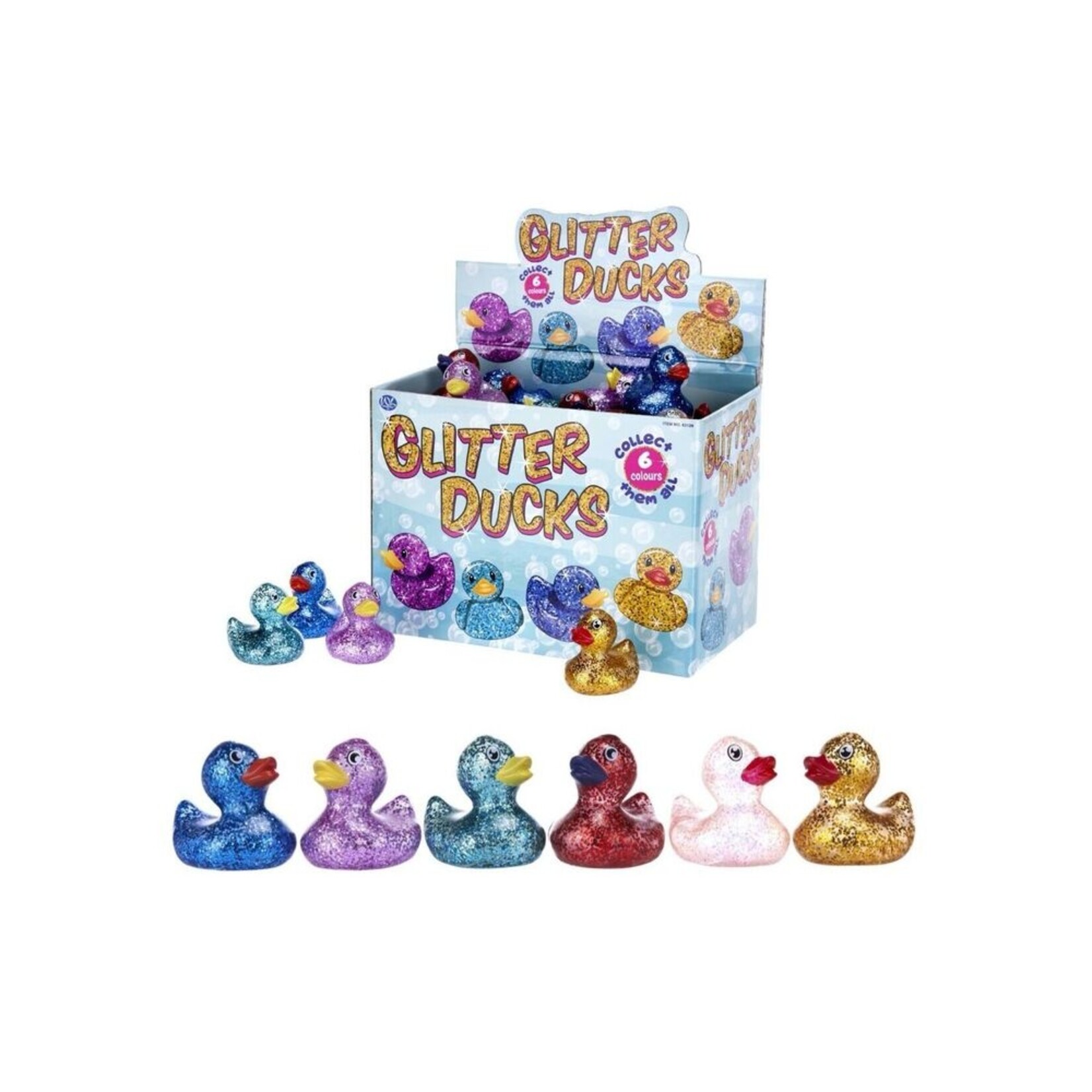 Glitter Duckies 6CM 6 Colours.
