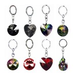 hearts and circles keychain