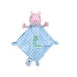 Doudou Peppa Pig head blue 26cm