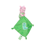 Doudou Peppa Pig head green 28cm